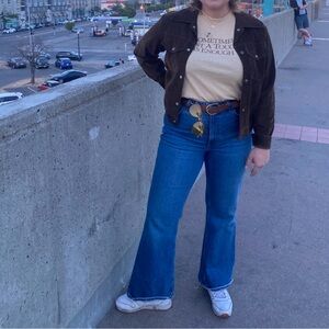 Abercrombie & Fitch The Vintage Flare Jeans High Rise Curve Love